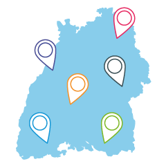 Kartenansicht des Beraternetzwerks