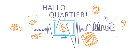 Logo der "Hallo Quartier"-Veranstaltung