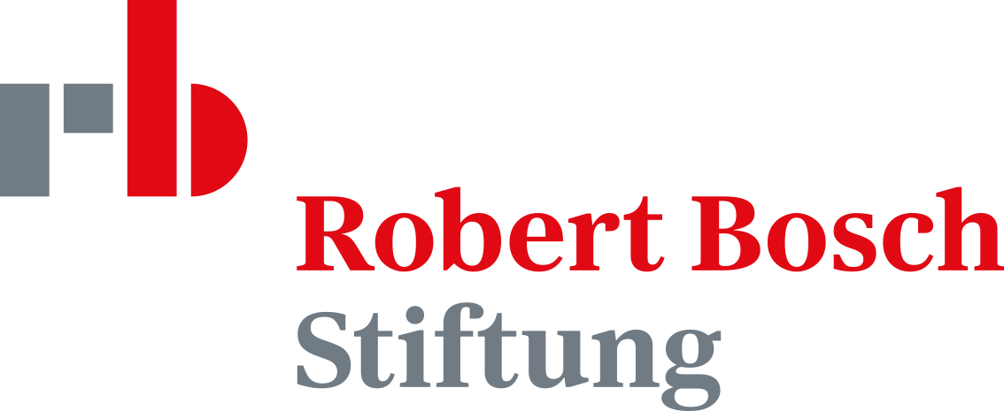 Auf dem Bild ist das Logo samt Schriftzug der Robert Bosch Stiftung abgebildet